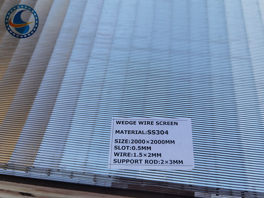 Stainless Steel Slot 30 Wedge Wire Screen Panels