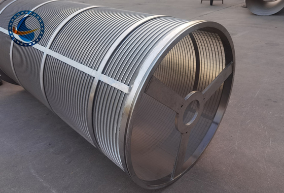 SS304 High Opening Wedge Wire Screen Drum