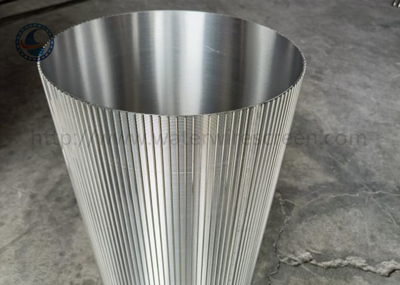 Stainless Steel Reverse Wedge Wire Screen For Waste Water Treatment