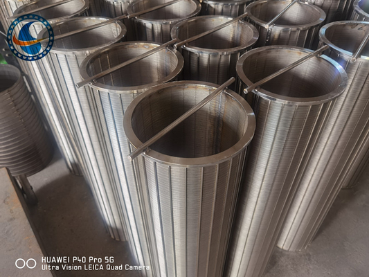 Stainless Steel Reverse Wedge Wire Screen For Waste Water Treatment