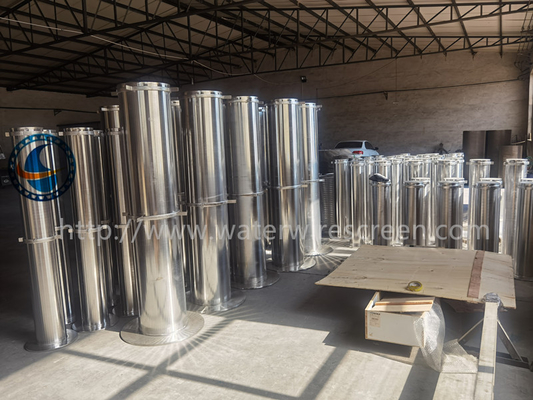 304 Stainless Steel Rod Based Continuous Slot Wedge Wire Mesh Filter Type From Outside To Inside Wire Shape 3*4.6mm V Shaped