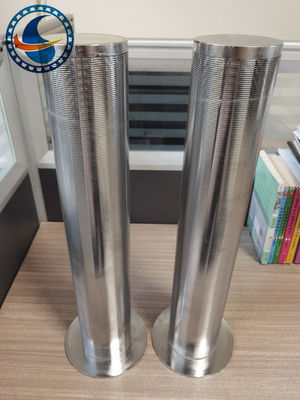 304 Stainless Steel Rod Based Continuous Slot Wedge Wire Mesh Filter Type From Outside To Inside Wire Shape 3*4.6mm V Shaped