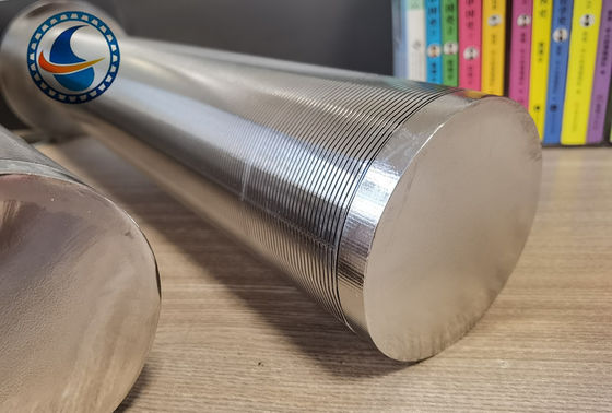 304 Stainless Steel Rod Based Continuous Slot Wedge Wire Mesh Filter Type From Outside To Inside Wire Shape 3*4.6mm V Shaped