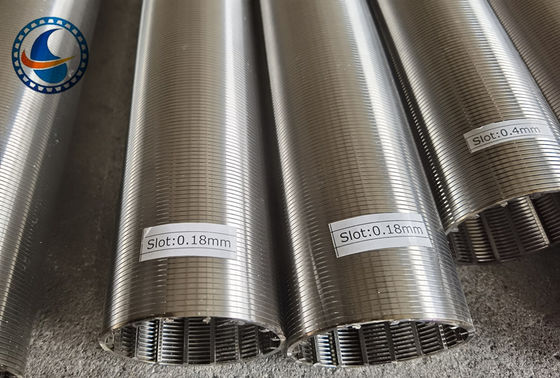 Stainless Steel 304 Cylindrical Wedge Wire Screen 60mm Diameter For Industrial