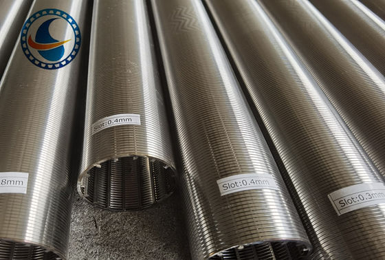 Customizable Stainless Steel 304 Wedge Wire Screen Cylinder With End Connection