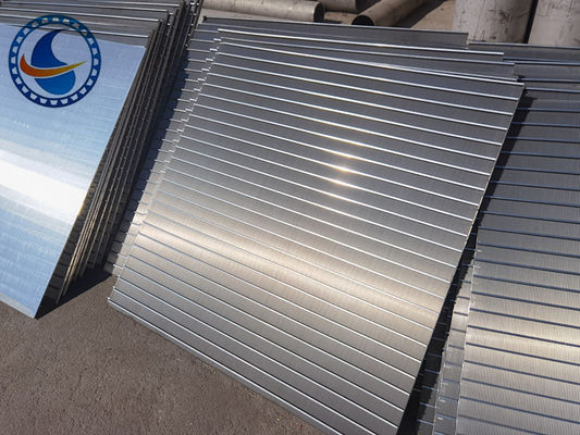 620mm Width Stainless Steel AISI 316L Wedge Wire Screen Plates With Acid Washing Surface
