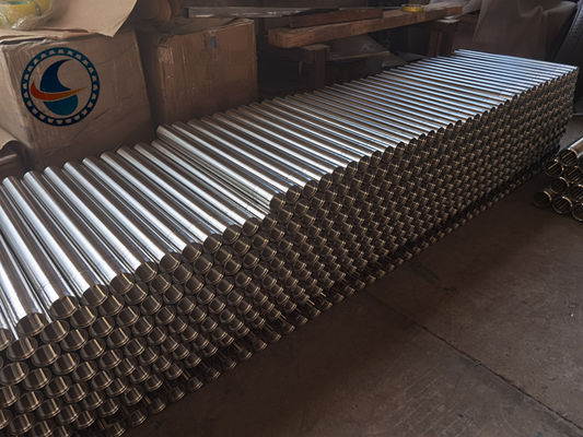 SS 316L Oil Sand Control Wire Wrapped Screen Pipe With 2.28*3.56mm V Shaped Wire Shape And Polished Surface