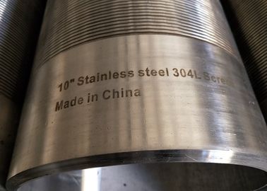SS 304L High Strength Continuous Slot Sand Control Water Wire Screen