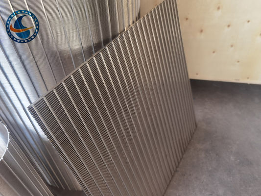 4m Length Stainless Steel Slotted Wedge Wire Screen Panels For Food Filter