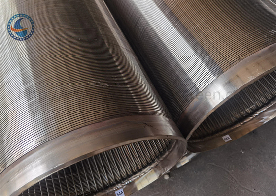 Layar Kawat Air Stainless 316l Jenis Johnson Membungkus Pipa Filter Slot
