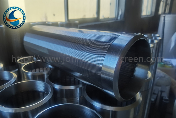 Dipoles Wedge Wire Screen Pipe Stainless Steel 316l 321 Profil Permukaan