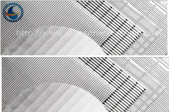 201 Panel Layar Kawat Wedge Stainless Steel Kekuatan Tinggi Dilas Penuh