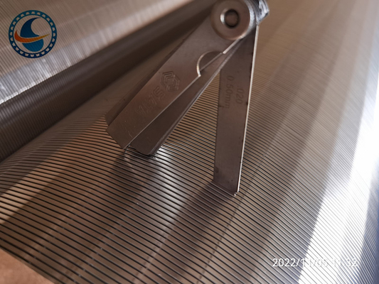12inch Continuous Slot Layar Johnson Vee Wire SS304 Pembukaan Slot 0.5mm