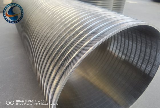 Profil Slot Berkelanjutan Layar Wedge Wire SS304 Filtrasi Industri