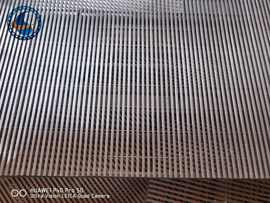 Custom Ss316l panel layar kawat wedge untuk penyaringan sedimen