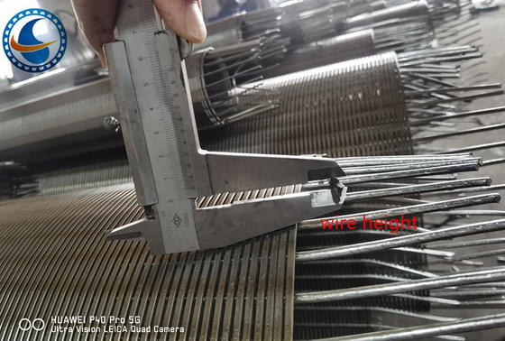 OD 273mm V Wire Johnson Wire Screen Non-magnetik stainless steel