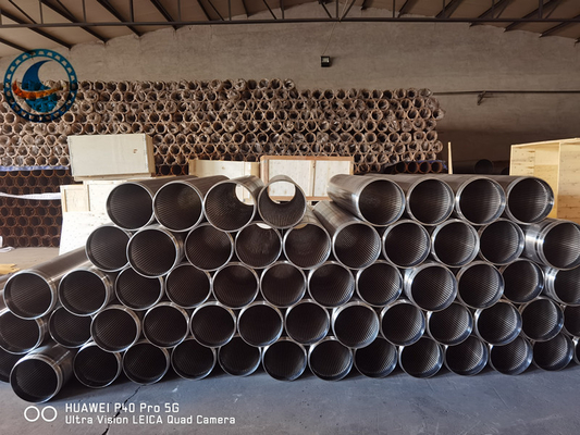 SS304 Rod Based Johnson Type Well Screen 70 Bar Kekuatan Keruntuhan
