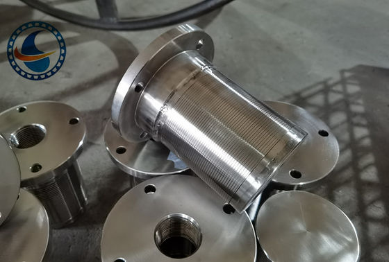 Koneksi akhir Stainless Steel 304 Wedge Vee Wire Screen Dengan Lubang Bentuk Vee