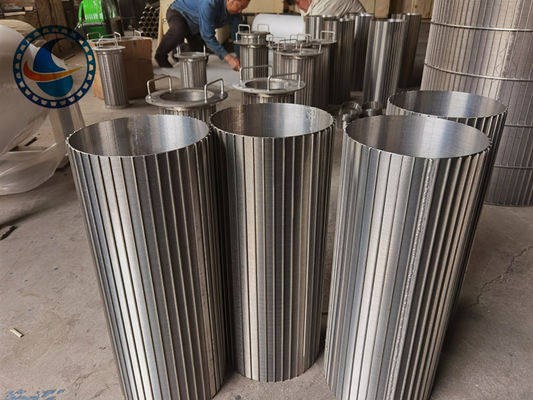 Tabung Saringan Jenis Baji Terbalik Baja Tahan Karat 304 Panjang 600mm Untuk Minyak dan Gas