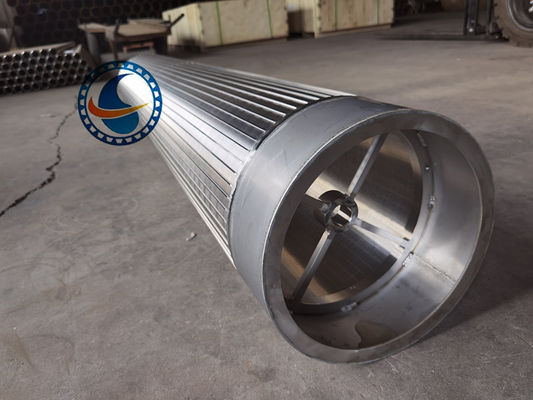 Baja tahan karat 316L Vee berbentuk Wire Wedge Wire Screen Pipe