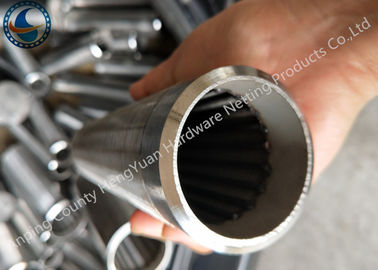Cincin Pengelasan Bleved V Screen Wrap Pipe / Water Well Screen Untuk Kontrol Pasir