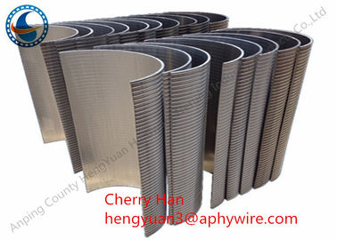Stainless Steel Melengkung Wedge Wire Screen Plate Filter, Arc Screen Efisiensi Tinggi