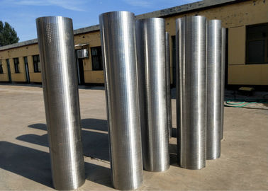 Stainless Steel Vee Berbentuk Kawat Layar Rotary Drum Untuk Penggunaan Industri