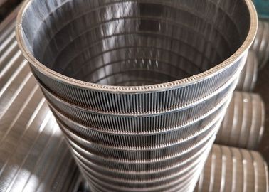 Silinder Ss 304 Wedge Wire Screen Pipe Dilas Dari Dalam Ke Luar Filter