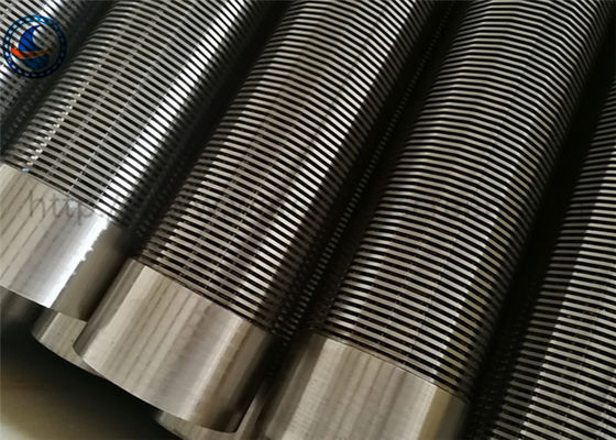 Panjang 2.5m Slot 2mm Layar Slot Kontinyu Untuk Filter Sumur Air