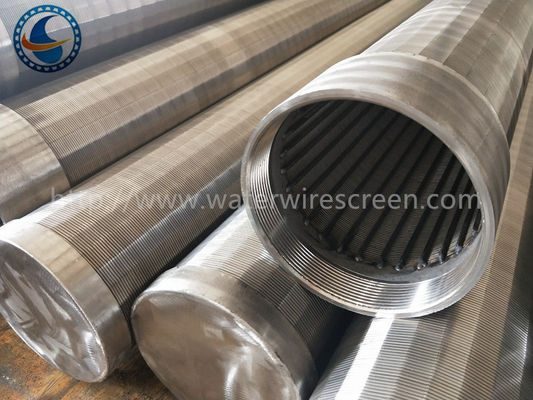 AISI 304 Profile Wire Downhole Slotted Tube Untuk Sumur Panas Bumi