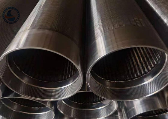 5.8m Panjang 2507 Slotted V Wire Screen Pipe Untuk Filter Sumur Air