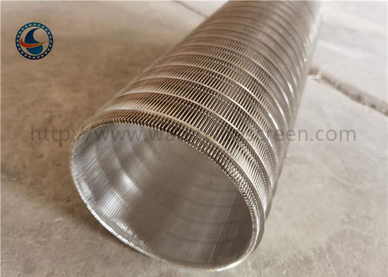 Slot Stainless Steel 40 Terbalik Wedge Wire Layar Luka Silinder