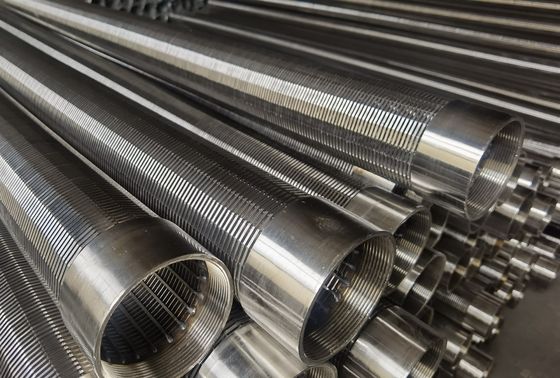 Layar Slot Kontinu Stainless Steel Dilas Untuk Pengeboran Sumur Air Water