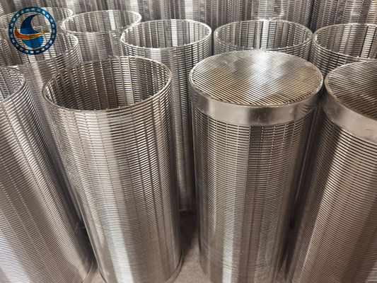 316l Stainless Steel Vee Wire Hidrogenasi Wedge Wire Filter Screen