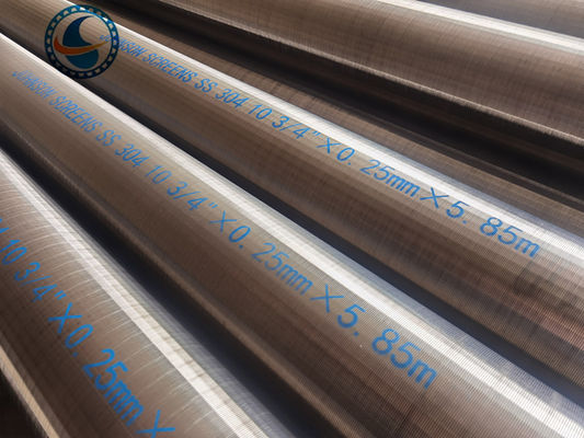 Non Magnetic Wedge Wire 0.25mm Slot Sand Control Screens Stainless Steel Untuk Sumur Air