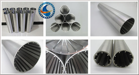 168mm Dia Continuous Slot Wedge Wire Screen Pipe Untuk Proses Air