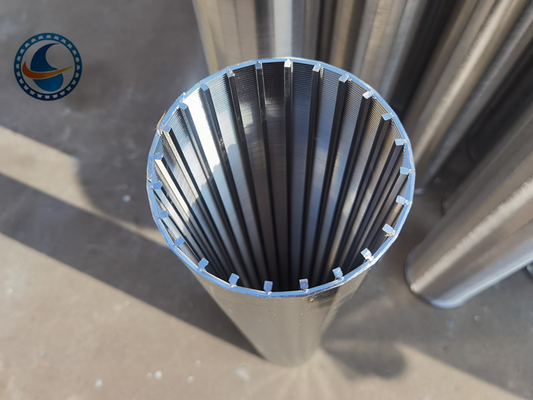 18s Profil Layar Kawat Wedge Welded Penuh Dengan Batang Dukungan Q35