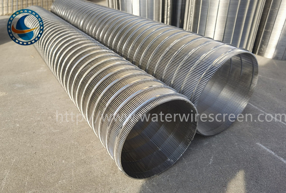 Ss 304 Profil Reverse Wedge Wire Drum Filter Silinder