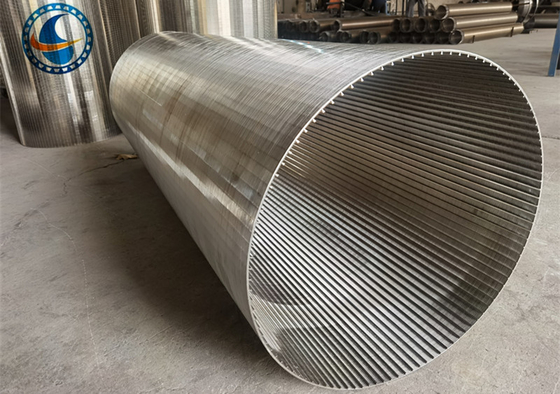 Ss 316l Wedge Wire Screen Basket Diameter 915mm Profil Vee