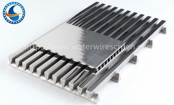 Stainless Steel 304 Slot Wedge Wire Panel Layar / Plat
