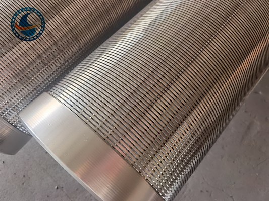 304 Tabung Stainless Steel Filter Air Sumur Johnson V Wire Screen Untuk Pengolahan Air