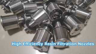 AISI 304 Wedge Wire Screen Nozzle Untuk Filtrasi Resin