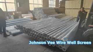 Layar Sumur Galvanis Karbon Rendah Johnson Vee Wire