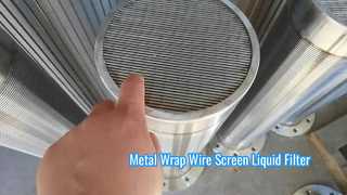 Filter Cairan Layar Kawat Pembungkus Logam Slot SS316L 50μm