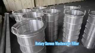 Filter Air Limbah Layar Putar Stainless Steel 316L